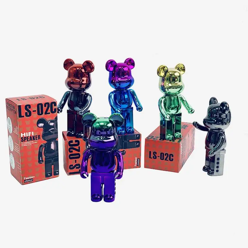 

Bluetooth Speaker Ls-02 Mini Bear Speaker Painted Electrop - The Ultimate Portable Sound Companion for Music LoversExperience t