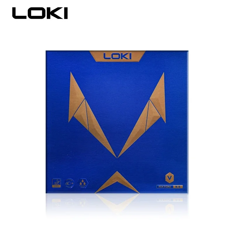 Table Tennis Rubber 5 High Elasticity Sticky Red Pips In High-density Sponge Black LOKI RXTON