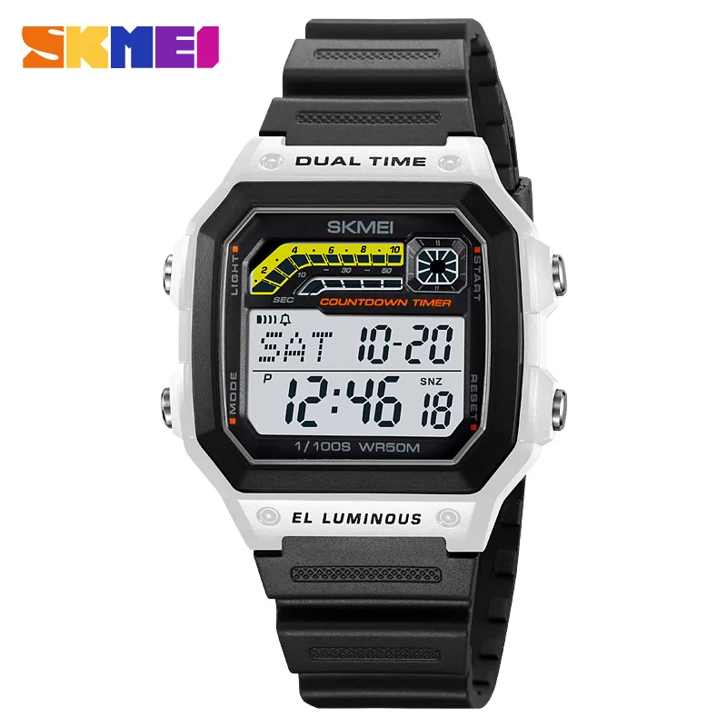 Orologio Sportivo Digitale Uomo SKMEI - Ultra Sottile, Impermeabile 50m, Cronometro E Retroilluminazione