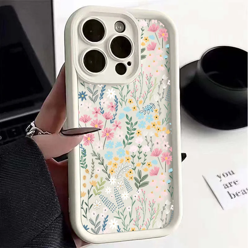 Chic Floral Design TPU Phone Case