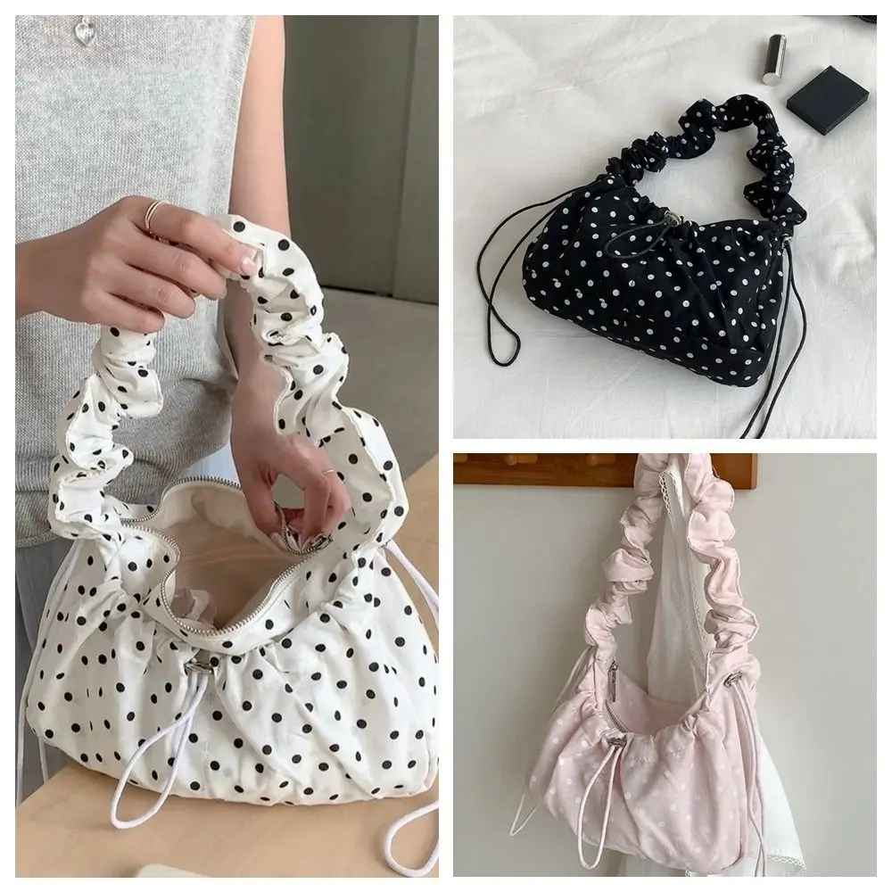 รูปสินค้า กระเป๋าสะพายไหล่สไตล์เกาหลี ลายจุด น้ำหนักเบา