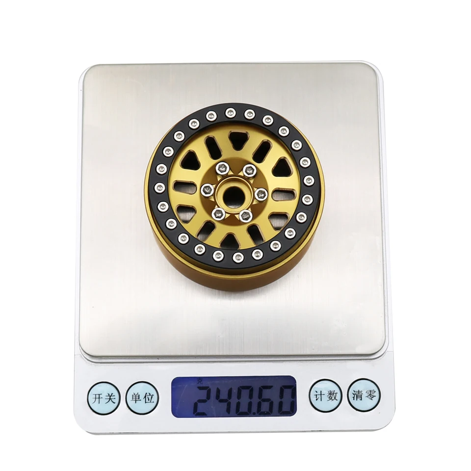 4 Adet Metal Alüminyum Alaşım Jant Kilidi Kuruyemiş 1/10 Rc Paletli Araba Eksene