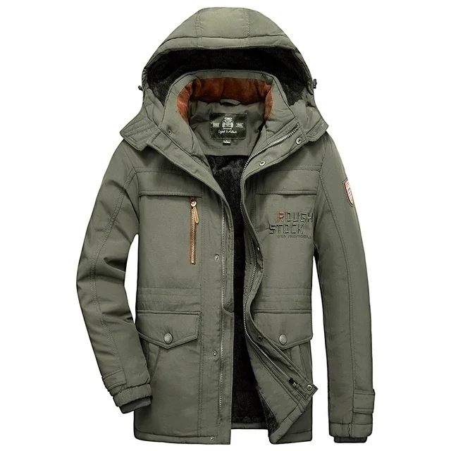 Men's Plus Size Parka Coat Winter Warm