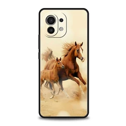 Running Horse Design Silicone Phone Case for Poco C51 C50 (A9)