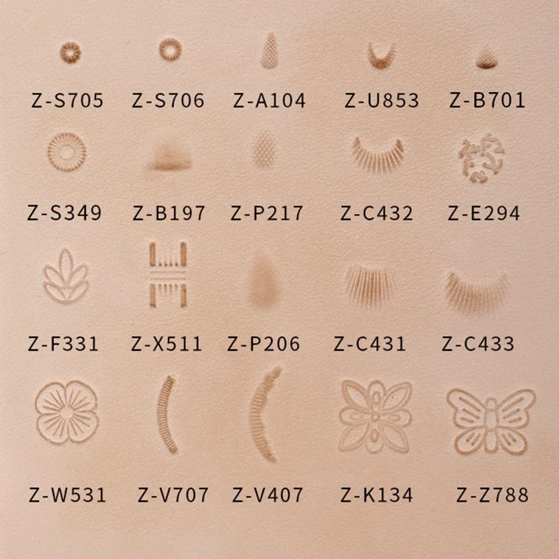 Metal Leather Craft Stamps Kit for Saddle Making and DIY Projects