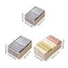 1PC Fabric Window Cotton Linen Storage Box Wardrobe Storage And Arrangement Large Clothing Storage Box Toys Can Be Folded 6