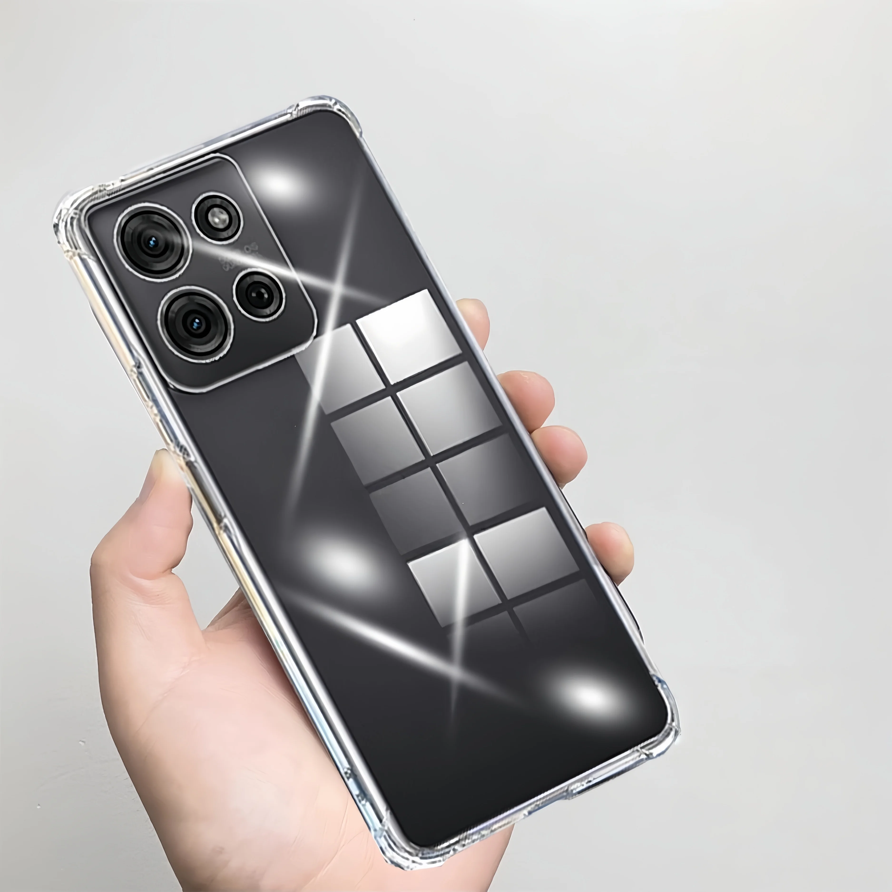 Clear Transparent TPU Shockproof Protection Phone Case