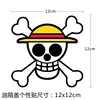 1pcs One Piece Luffy car Sticke Anime Peeking Glass Vinyl Decal Sticker For Car Window Laptop Hydroflask Waterbottle PVC 6