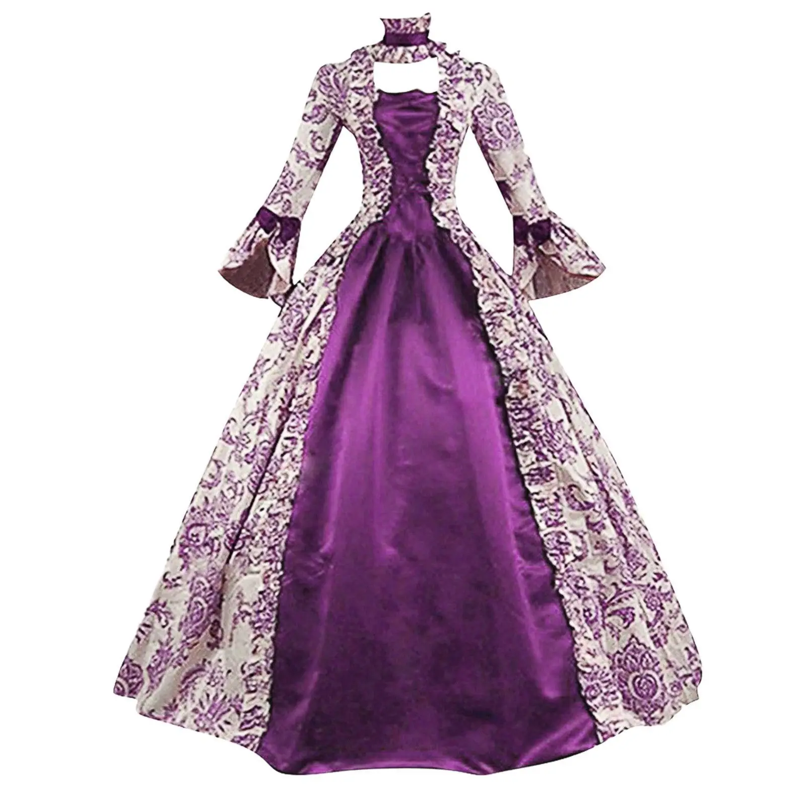 Robe à Manches Trompette Pour Femme - Costume Renaissance Médiévale