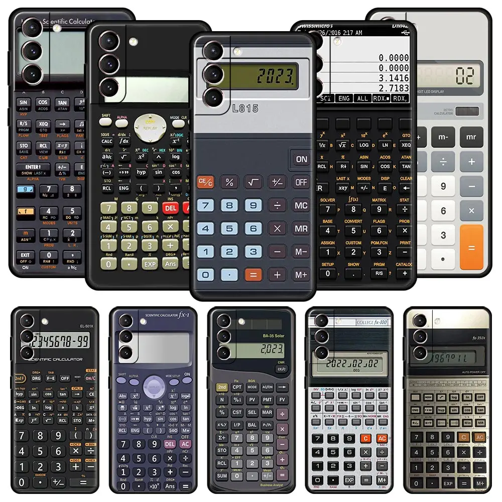 Vintage Calculator Design Soft TPU Phone Case Cover