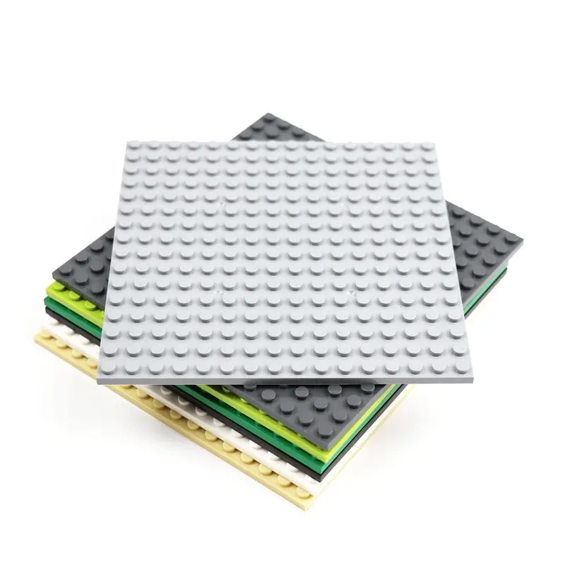1개의 양면 베이스 플레이트 16 x 16 도트 빌딩 블록 조립 MOC 브릭 베이스 플레이트 도시 주택 건설 보드 액세서리