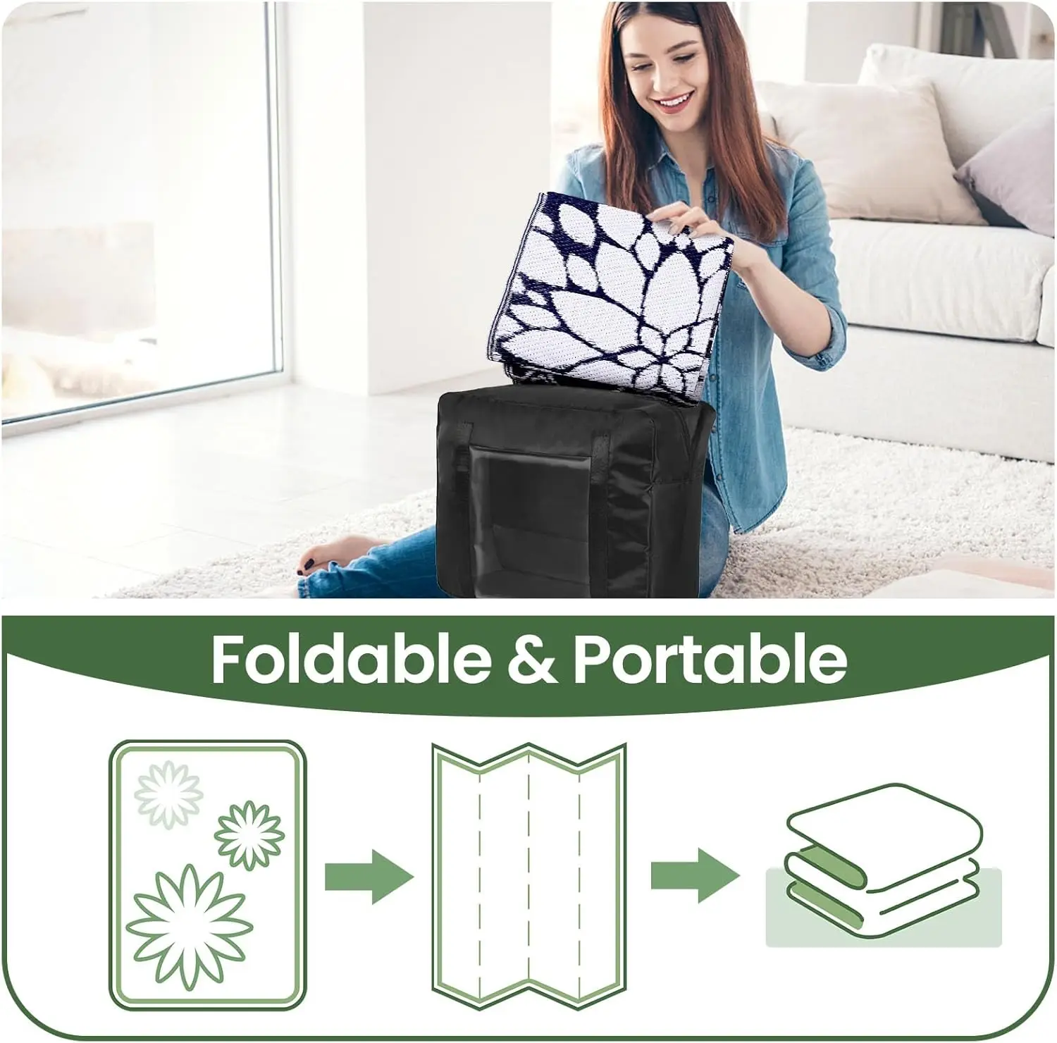 Reversible Outdoor Straw Rug 6