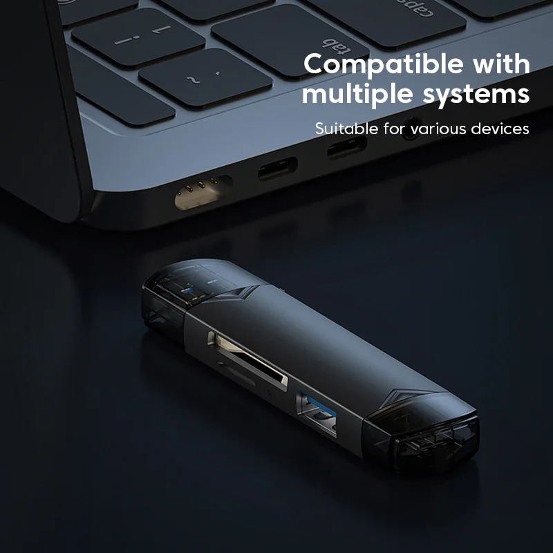 Olaf OTG 마이크로 SD 카드 리더, 타입 C USB OTG 어댑터, 6 in 1 USB 3.0 TF 카드, 플래시 드라이브, 타입 C 카드 리더