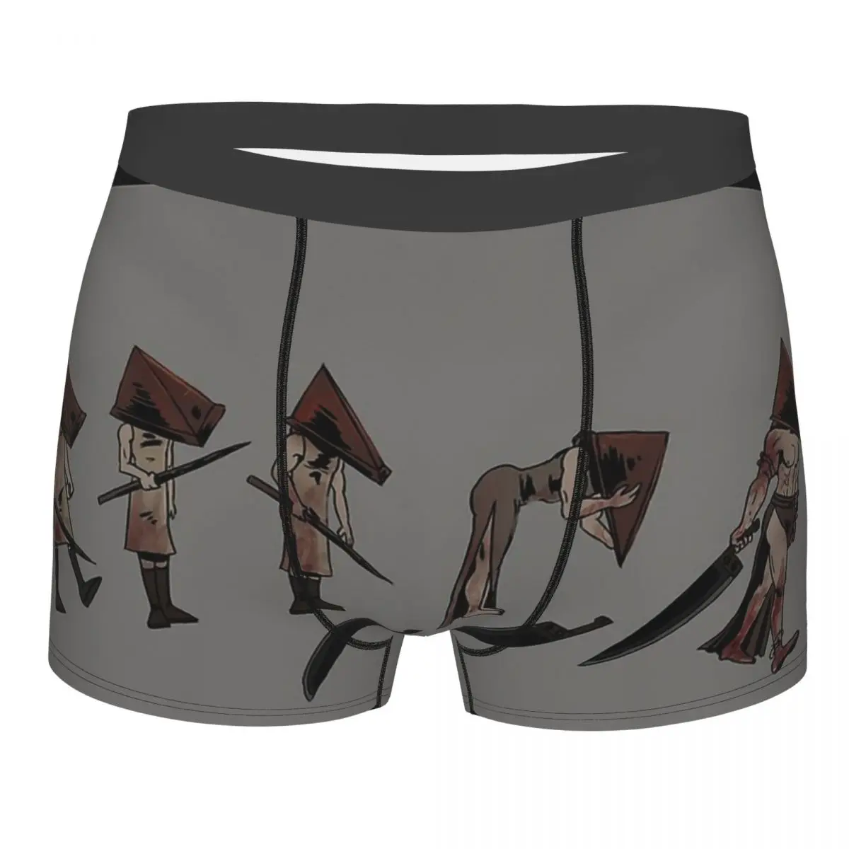 

Pyramid Head Underwear Silent Hill Horror Movie Boxer Shorts Quality Men's Panties Breathable Shorts Briefs Gift Idea