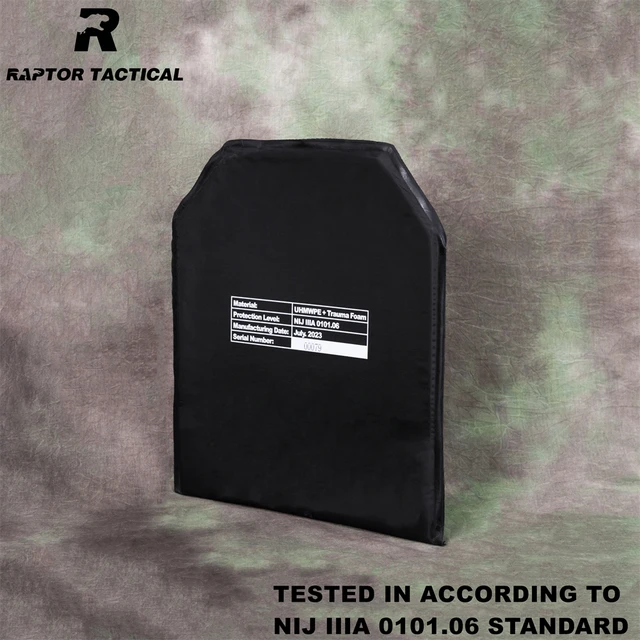 BulletProof Plate 11"x14" NIJ Level IIIA 3A 0101.06 Soft Ballistic Panel Two Pieces - Raptor Tactical 3