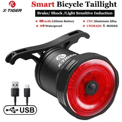 Smart Brake Sensing LED Bike Rear Light - Waterproof Rechargeable Cycling Taillight (WD - 1103)