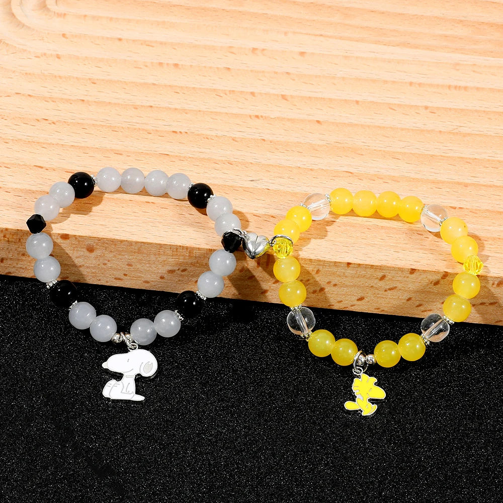 Magnetic Couple Friendship Bracelets 2pcs Holiday Gift Cartoon Character