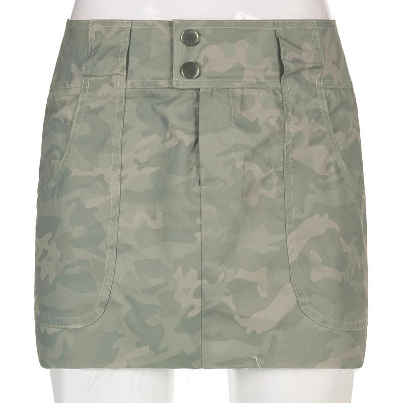 camouflage mini skirt