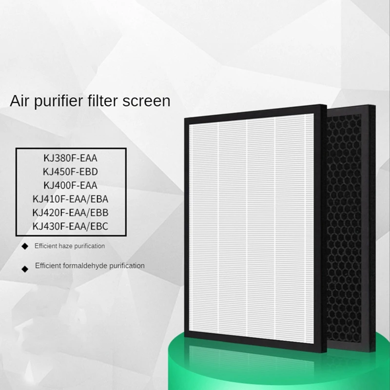 

Air Filter Part Kit For Haier KJ410F-HY01A /KJ410F-HY01Z Air Purifier Activated Carbon Removes Formaldehyde To Purify