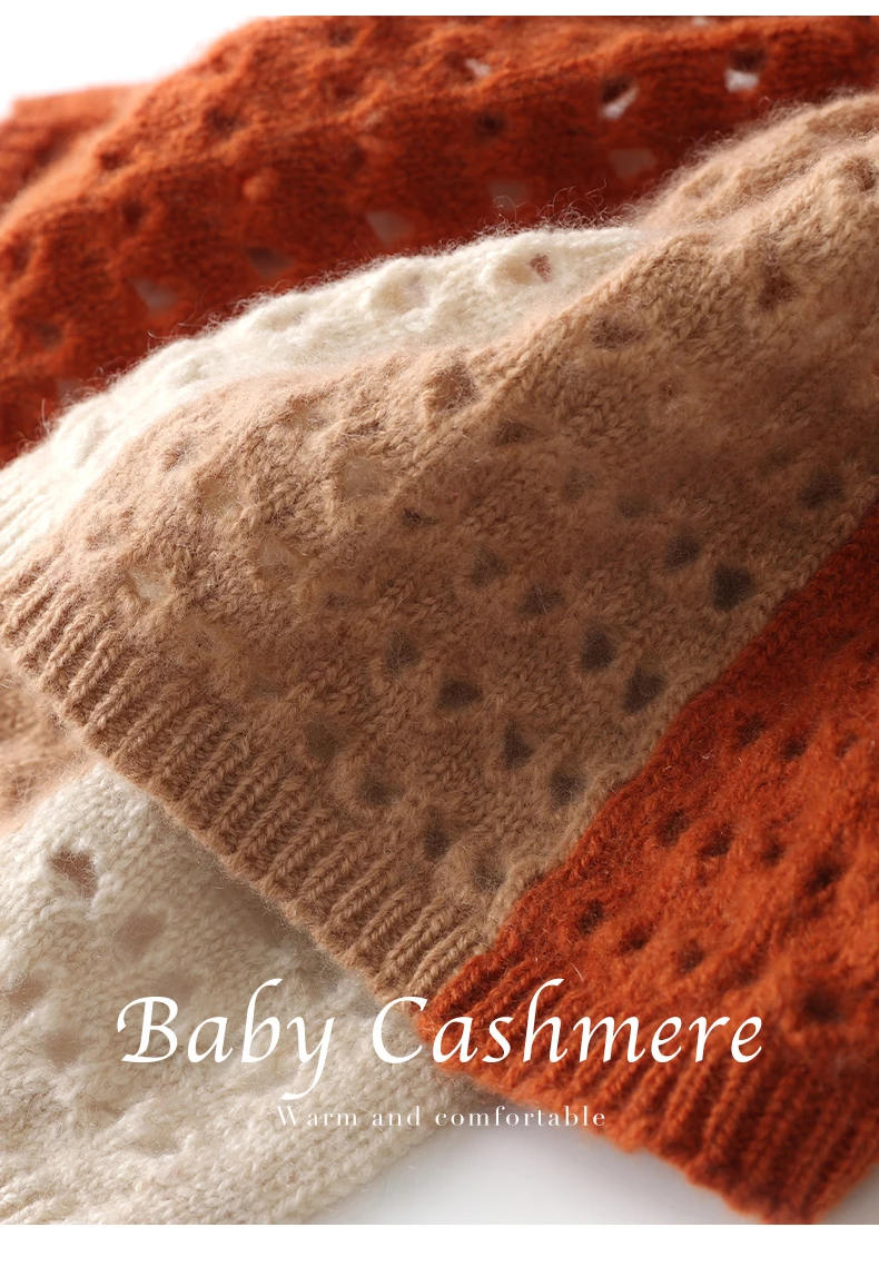 Neue 100% Kaschmir Herbst Winter Mode Gestrickte Farbe Block frauen Schal Kurze Warme Kreuz Vielseitig Hals Wärmer – Detail 21