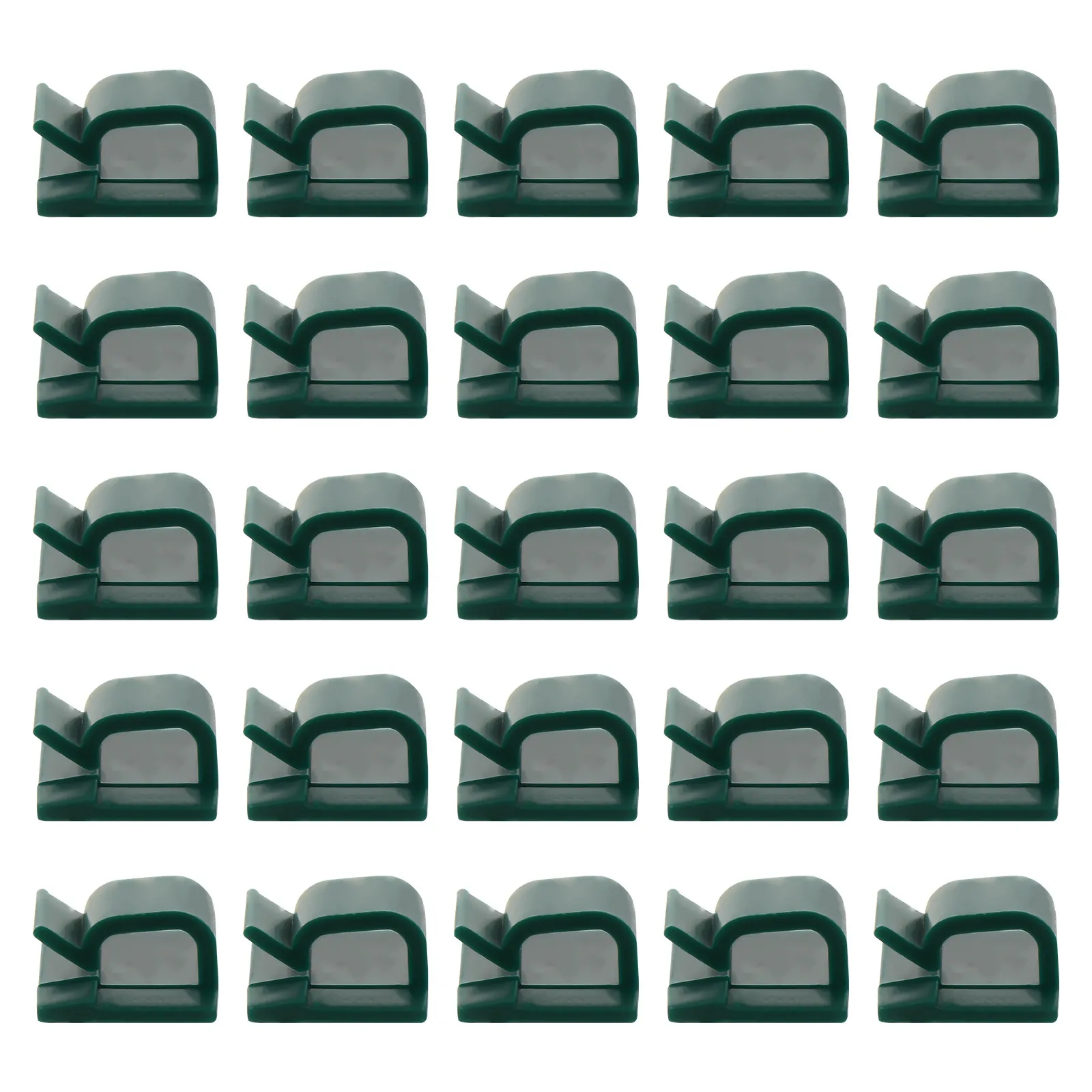 100Pcs 데스크탑 케이블 정리기 깔끔한 와이어 관리를 위한 뒷면 접착식 나일론 코드 클램프 USB TV 크리스마스 조명 케이블 고정