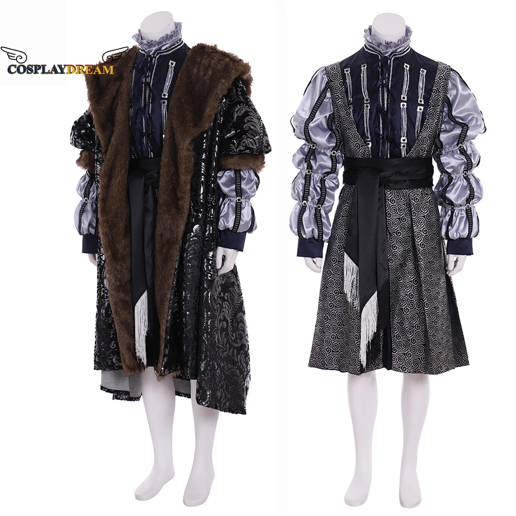 

Tudor King Henry VIII Costume Suit Adult Mens Medieval Renaissance Anne Boleyn Costume Men Renaissance Tudor Knight Lord Tunic