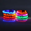 Nylon LED Night Safety Flashing Glow In The Dark Dog Leash Dogs Luminous Fluorescent Pet Dog Collar