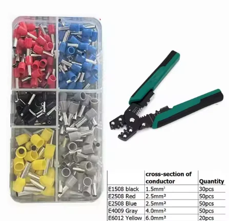 Single wire tube type pre-insulated terminal European pin type cold pressed terminal pin copper tube end VE1508 VE6012 electronic components