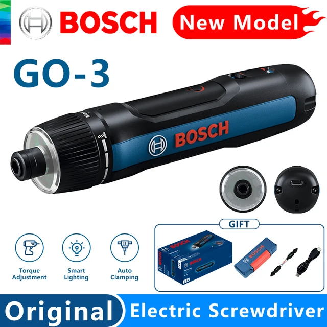 충전식 무선 드릴 임팩트 드라이버, 전기 스크루 드라이버, 다기능 가정용 전동 공구, Bosch Go 3, 신제품