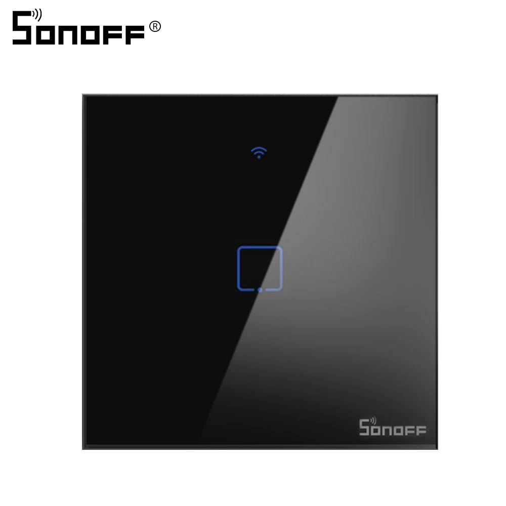 Sonoff Tx T3 Eu Uk Us 1/2/3Gang Wifi Smart Wall Touch Switch Smart Home Control Tramite Ewelink App/Rf433/Voice/Touch