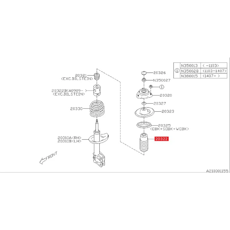 ٷ ƿ Žÿ ڵ Ʈ Ʈ COMPL , LH OEM, 2013 --, 20310AJ210