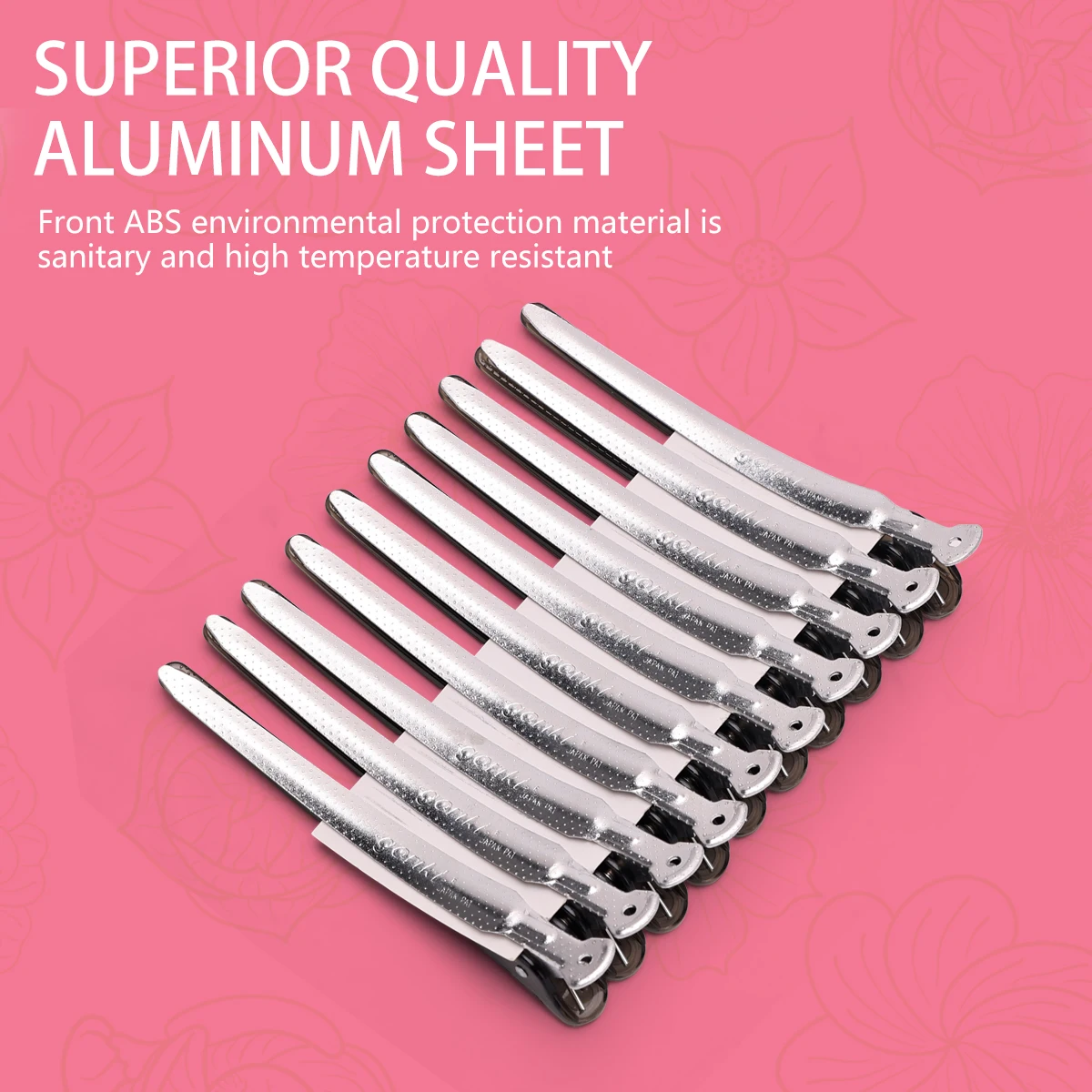 10Pcs/Set Hairdressing Alligator Hair Clips Salon Pro Seamless Clip Rubber Sectioning Barber Styling Barbershop Accessories_voghion.com