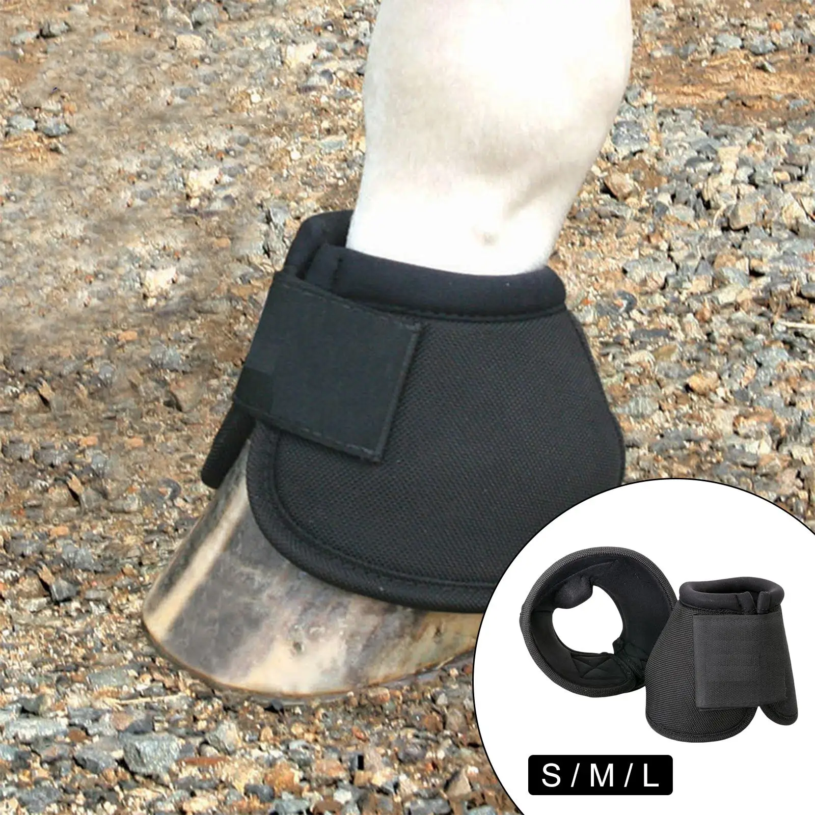 Long Lasting Horse Bell Boots No Turn Horse  Bowl Maximum Protection 5