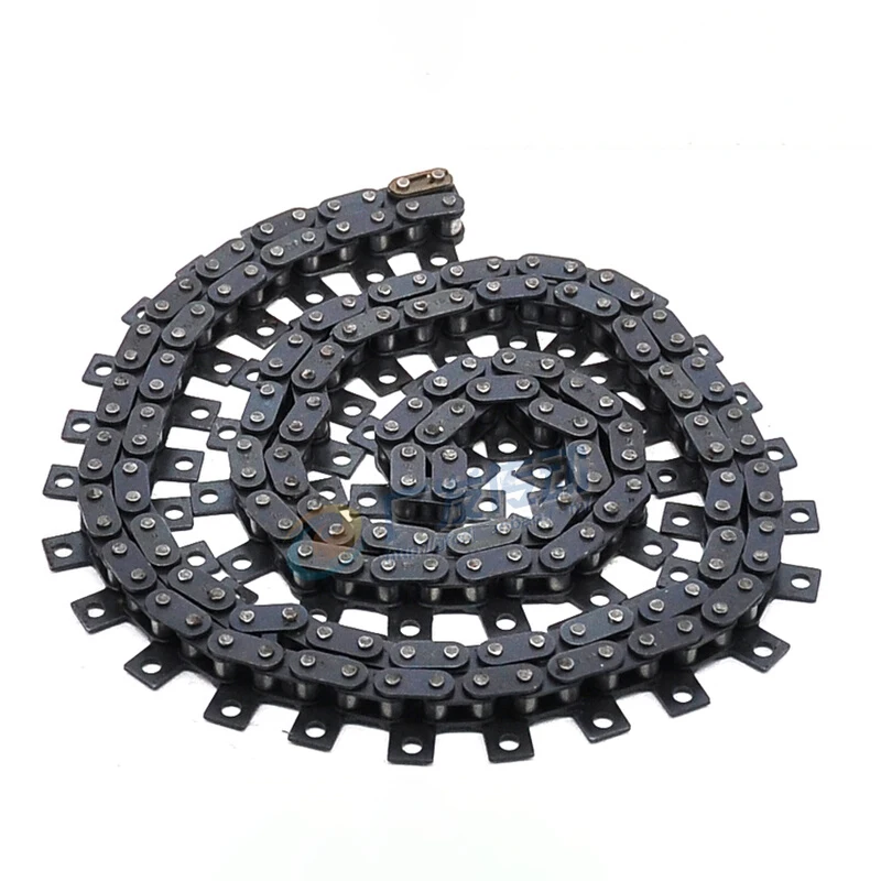 1PC 1.5 Meters 06B-1 Roller Chain Single Side Straight Plate Conveyor Drive Transmission Chain With 1 Ear Single Hole