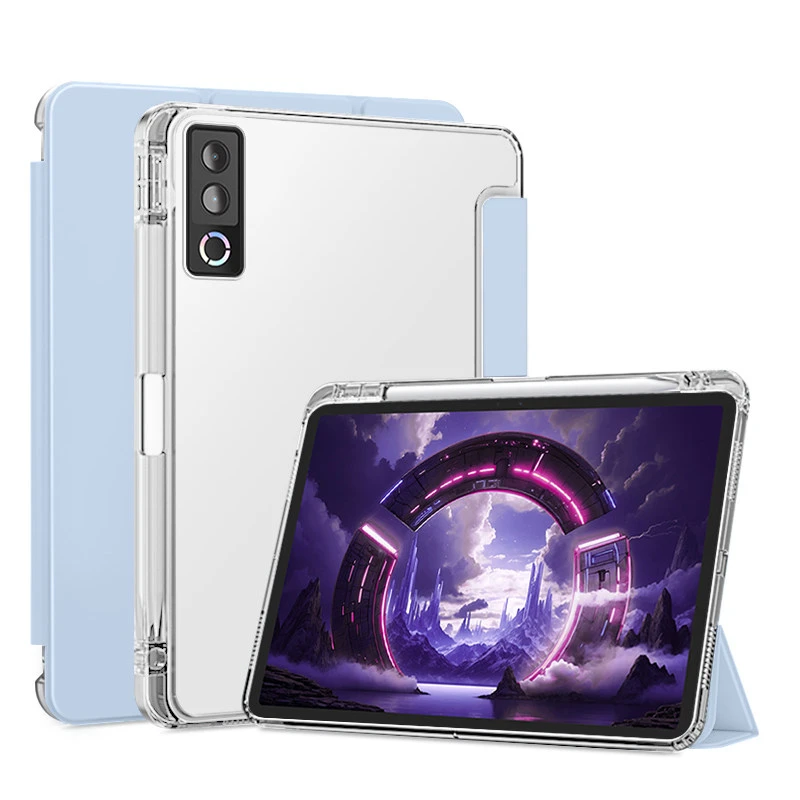 Premium PU Leather Tablet Cover with Pen Holder and Stand