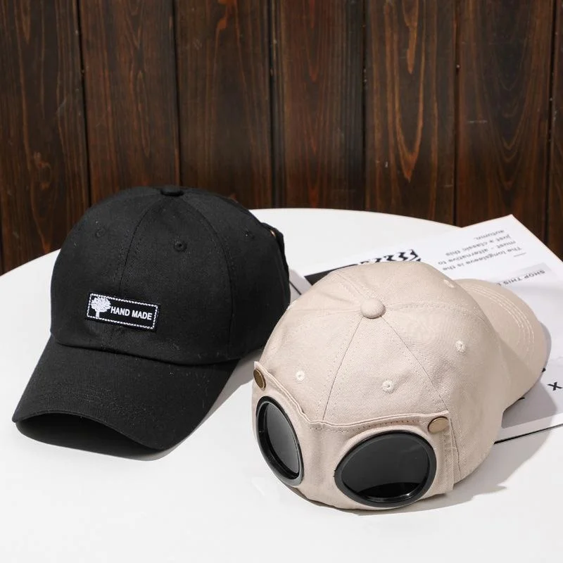 1 Stück Aviator Hat Koreanische Version der trendigen Brille Cap Sonnenbrille Baseball Cap Hip-Hop Persönlichkeit Cool Casual Summer Hat – Detail 8