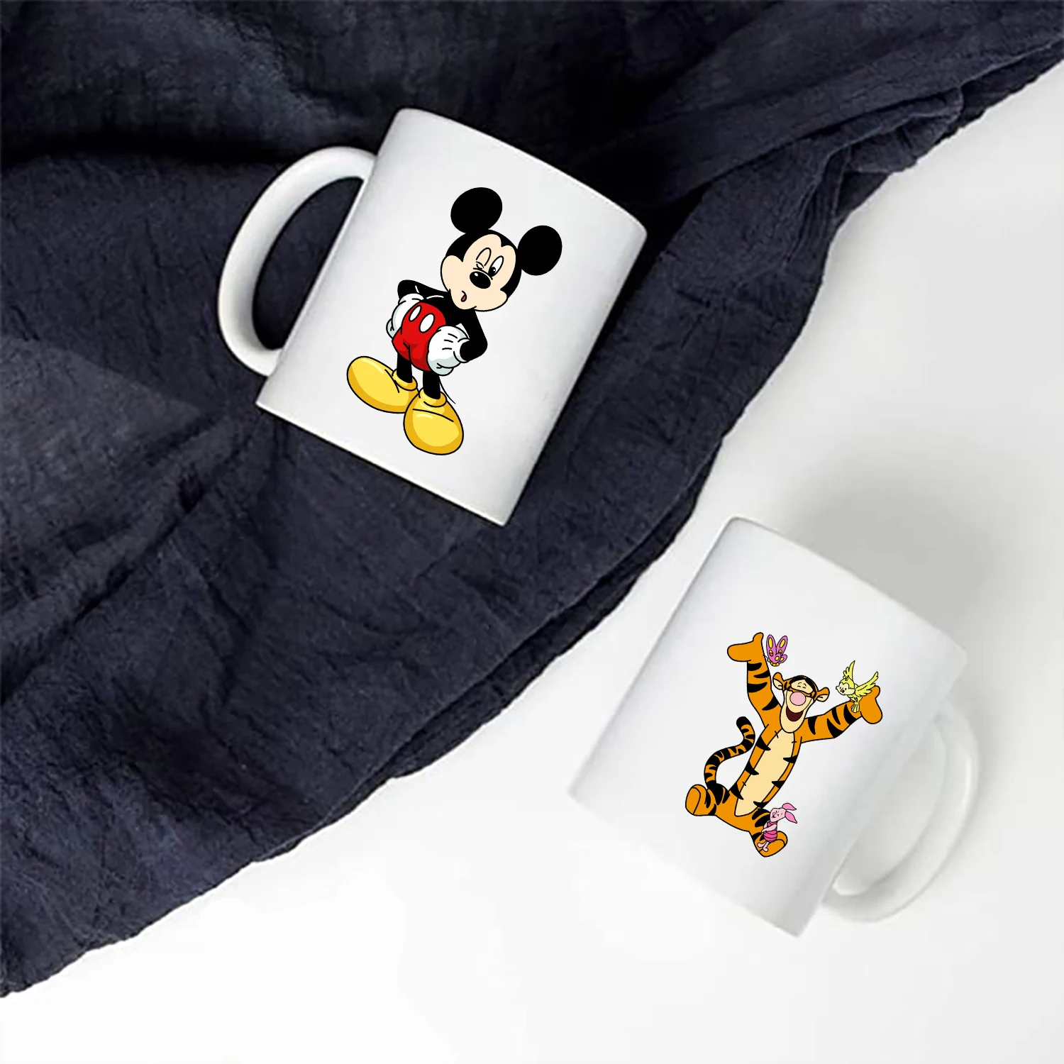 8/16/32Pcs Children DIY Puzzle Sticker Winnie Mickey Character Face Assemble Stickers Kids Toys Boys Girls Gifts Decals 2