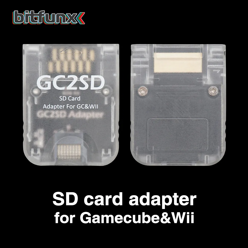 Bitfunx GC2SD Micro SD Card Adapter Memory Card Adapter Swiss for Nintendo GameCube  Wii Consoles SD2SP2