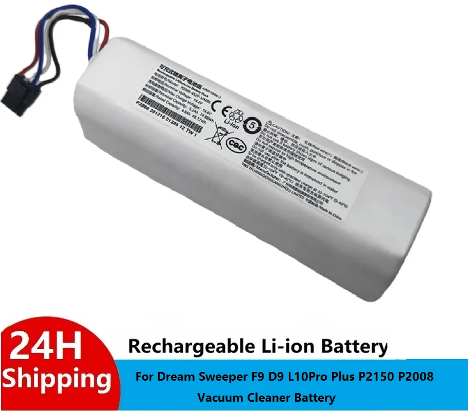 Batteria di ricambio da 14,4 V per Dreame F9, D9, L10, Z10 Pro/Plus/MAX - Ideale per aspirapolvere robot RLS3, RLS5, RLS5L, RLS5D  44