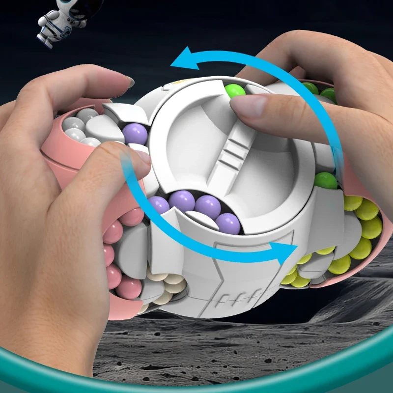 Rotation Finger Magic Cube Fidget Toy Mind Brain Teaser Decompression