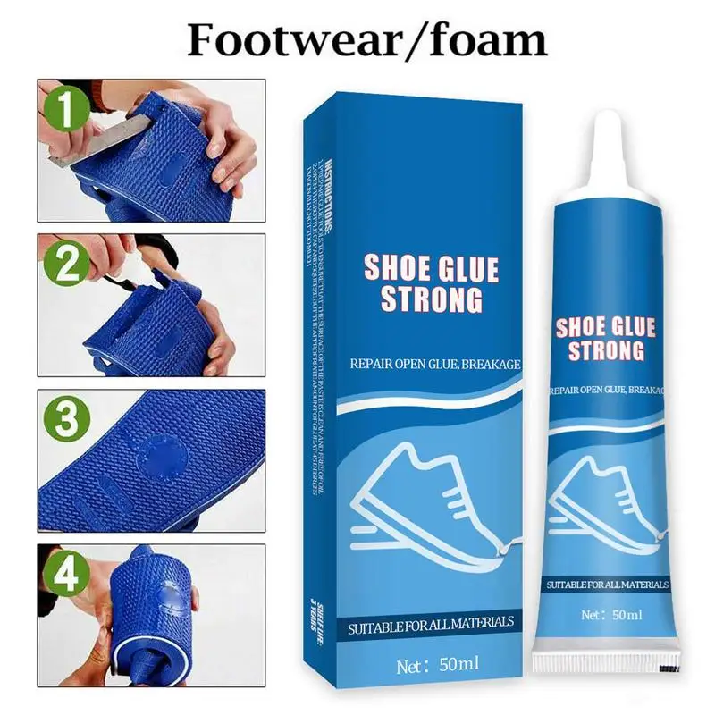 

50ml Strong Shoe Glue Adhesive Worn Shoes Repairing Glue Sneakers Boot Sole Bond Adhesive Shoemaker Fix Mending Liquid Tool