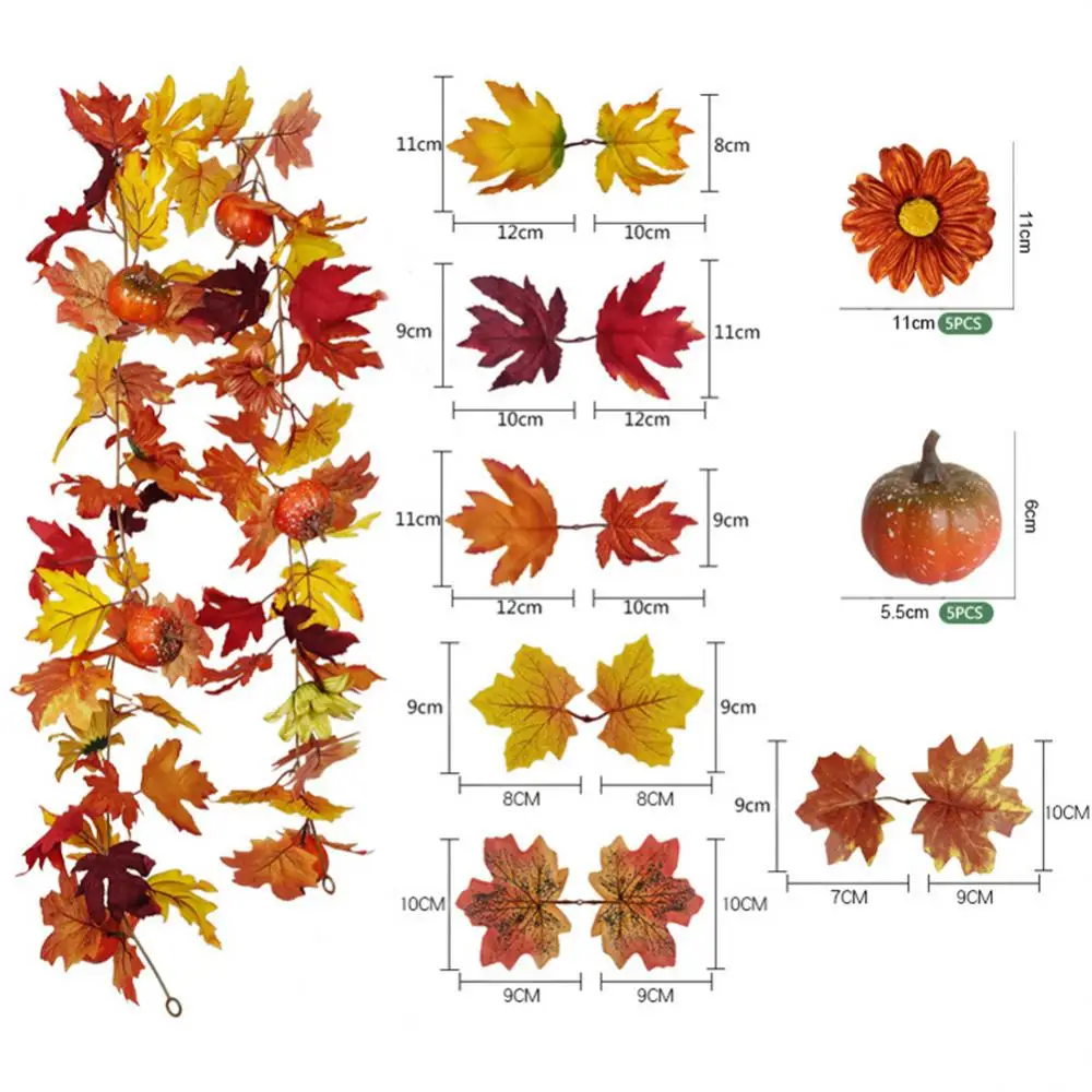 

Искусственная гирлянда из кленовых листьев, осенняя лоза, Подвесные Растения для свадьбы, искусственный садовый декор