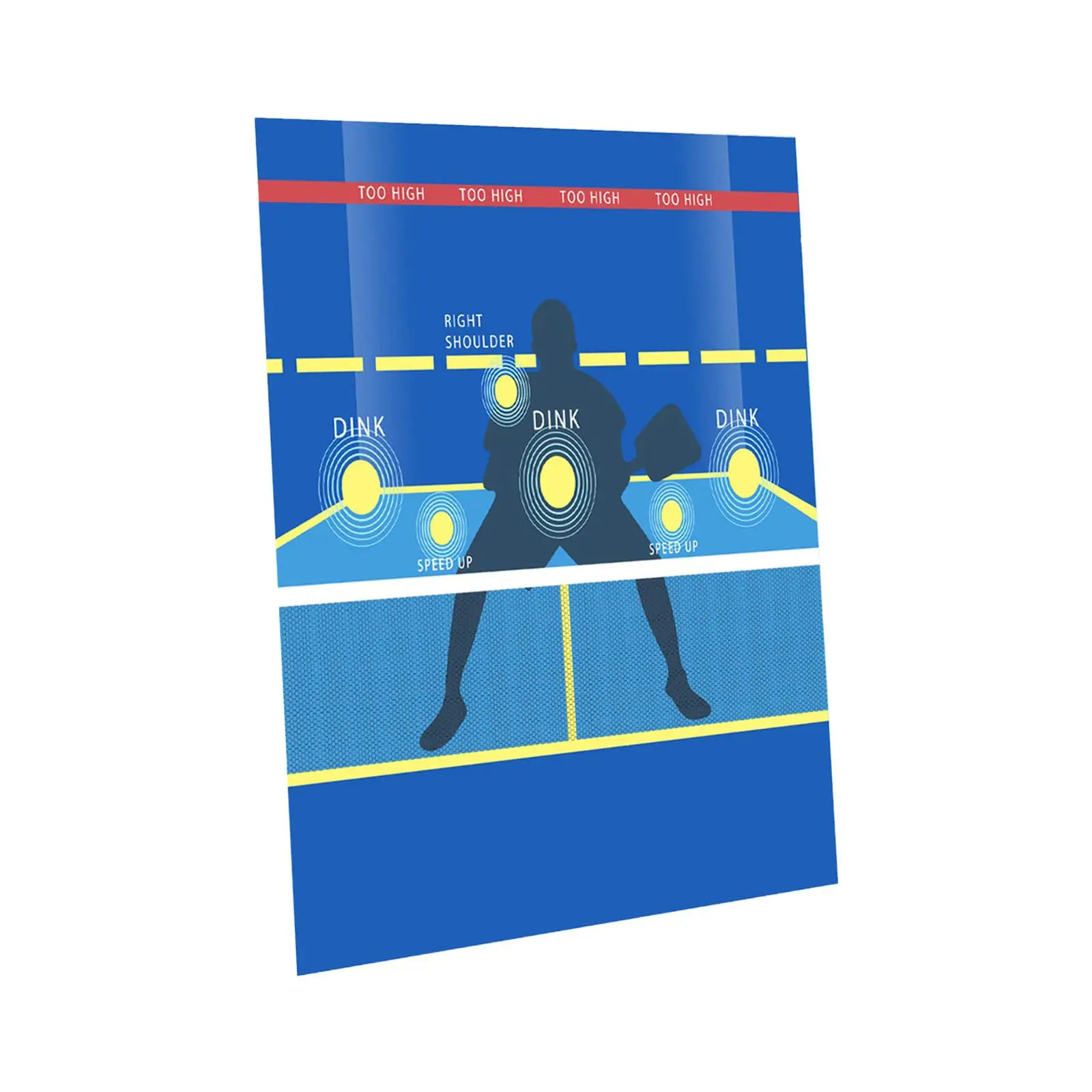 Pickleball Dink Pad Pickleball Practice Poster for Indoor Outdoor Yard Rooms