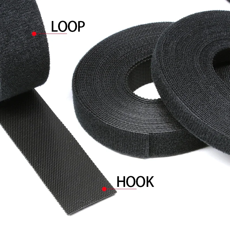 Cable Ties 5m/roll Self Adhesive Tape Reusable Loop Bundle DIY Accessories Nylon Strap Organizer Clip Wire Holder Management