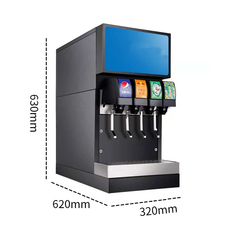 Coke Machine Small Commercial Instant Mixer Carbonated Cola Sprite Juice Syrup Bubble Cold Drinker