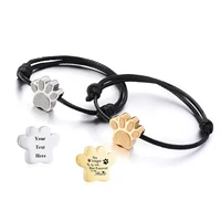 Cremation Bracelet for Ashes Stainless Steel Paw Print Urn Jewelry Adjustable Bangle Pet Dog Cat Ash Holder Memorial Gift 1