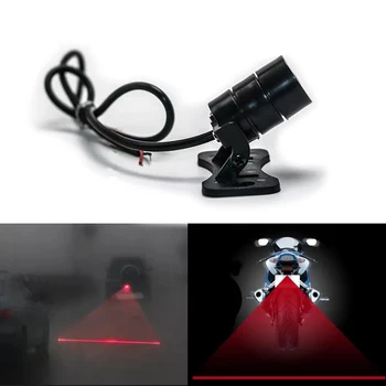 Fendinebbia laser per auto posteriore anti-collisione segnale di sicurezza di guida lampada di avvertimento rossa luce di parcheggio freno accessori per motocicli auto