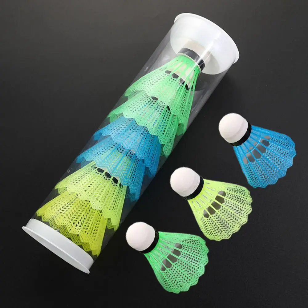 Badminton Shuttlecock 6/12PCS Windproof Plastic for Training