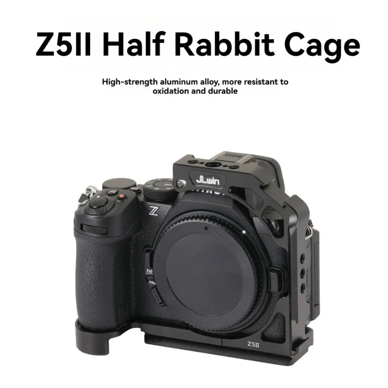 N05R JLwin Z5II 카메라 케이지(니콘 Z5 II 카메라용) 손잡이 확장형 프레임 포함, 안정성 강화