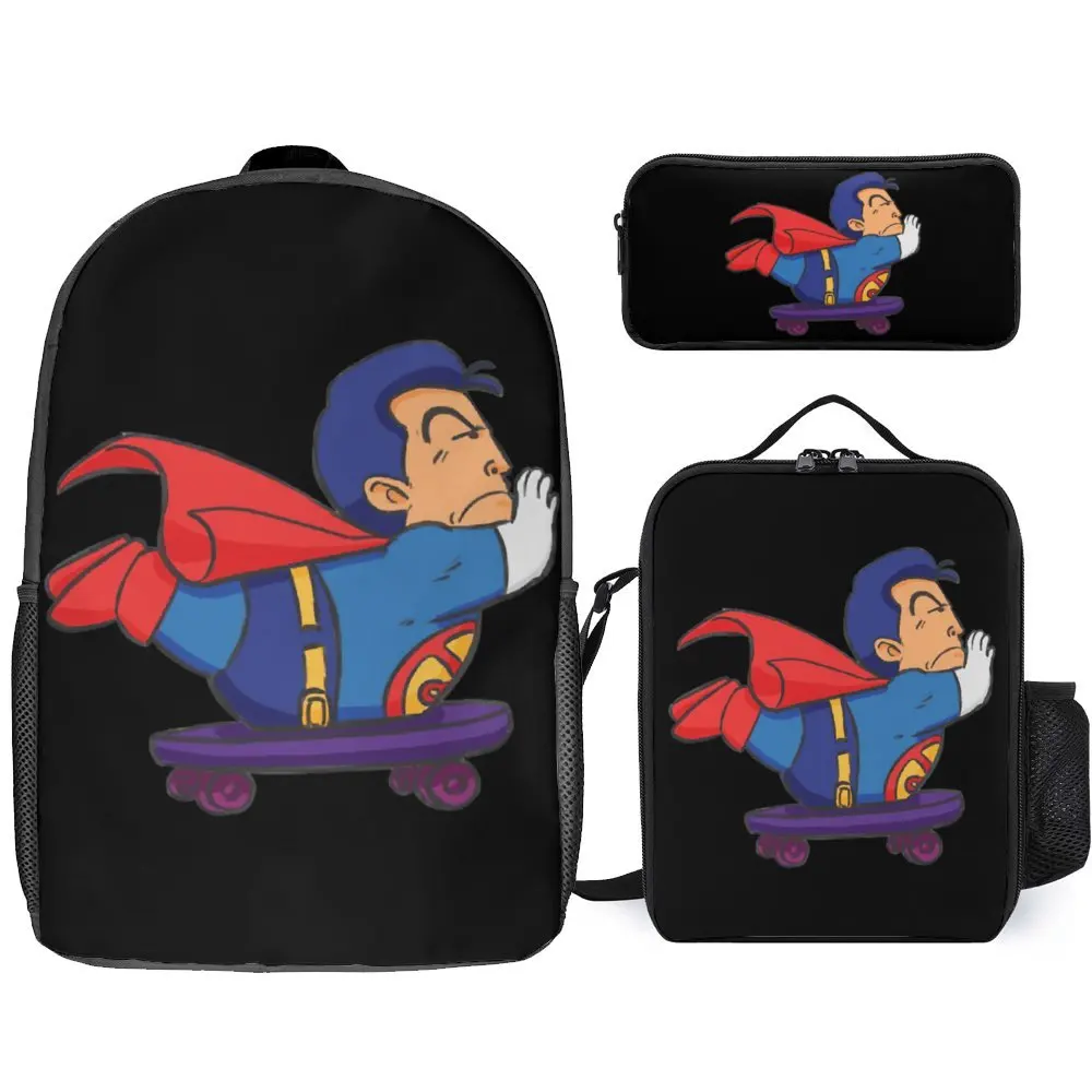 

Suppaman Dr Slump Japanese Manga 6 3 in 1 Set 17 Inch Backpack Lunch Bag Pen Bag Summer Camps Cute Lasting Field Pack Cosy